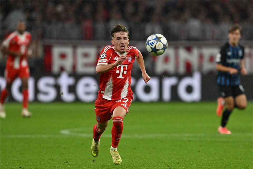 Der 17-jährige Lennart Karl ist nun jüngster Champions-League-Torschütze des FC Bayern.Sven Hoppe/dpa
