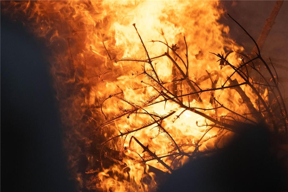 Der 66-Jährige habe auf seinem Grundstück im Landkreis Mecklenburgische Seenplatte Holz verbrannt und das Feuer unbeaufsichtigt gelassen, teilte die Polizei mit. (Symbolbild)Stefan Sauer/dpa