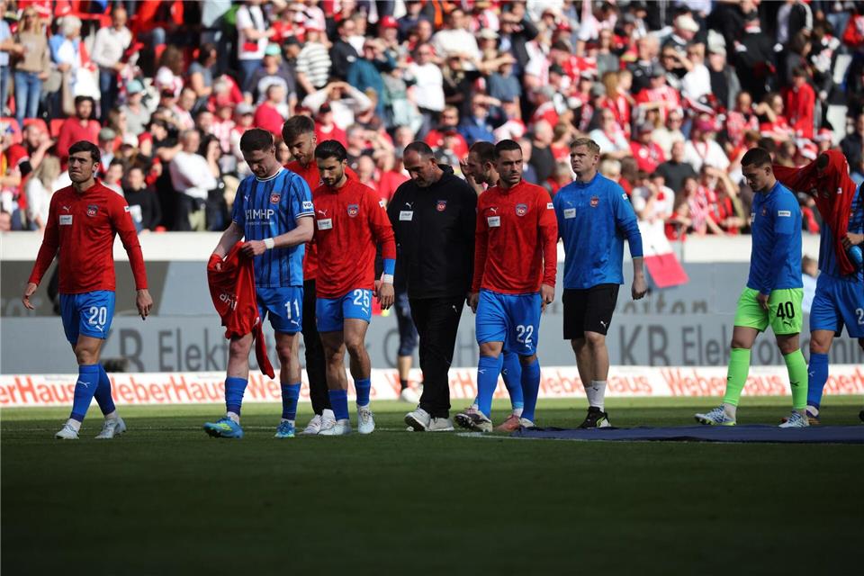 Der Abstieg droht: Heidenheim verlor auch in Freiburg.Philipp von Ditfurth/dpa