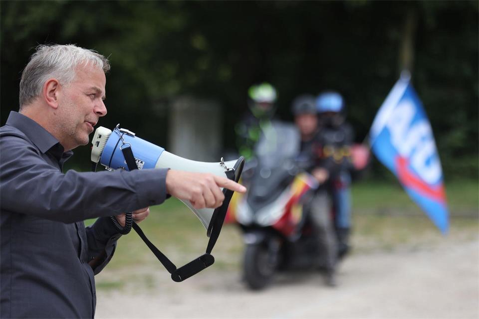 Der AfD-Landesvorsitzende Leif-Erik Holm spricht sich für eine gezielte Zuwanderung aus. (Archivbild)Danny Gohlke/dpa