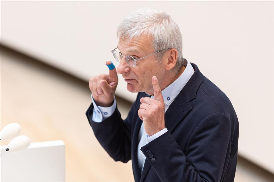 Der AfD-Politiker Hans-Christoph Berndt lebt in Golßen. (Archivbild)Hannes P Albert/dpa