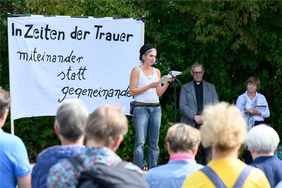 Der Aktionstag wurde vom Bündnis „Friedland ist bunt“ organisiert. Swen Pförtner/dpa