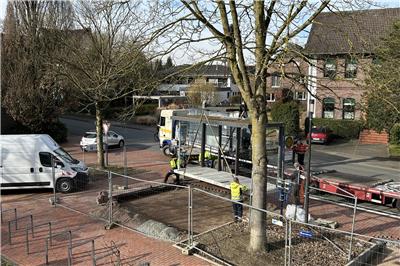 Construction of the mobility stations in Raesfeld and Erle continues.
