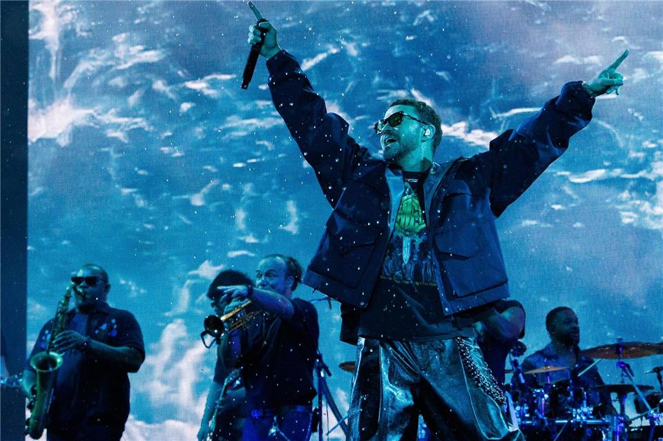 Der Auftritt von Justin Timberlake war sicher eines der Highlights des diesjährigen Lollapalooza Festival Berlin.Carsten Koall/dpa