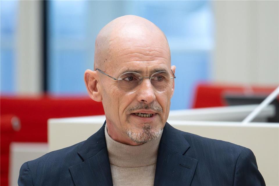 Der BSW-Fraktionschef Niels-Olaf Lüders wird nach eigener Aussage in der Opposition nicht mit der AfD zusammenarbeiten, unter Umständen aber Anträgen der AfD zustimmen. (Archivbild)Soeren Stache/dpa