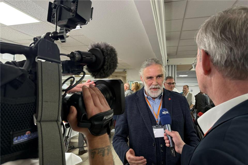 Der BSW-Landesvorsitzende Peter Schabbel führt seine Partei als Spitzenkandidat in die Landtagswahl.Iris Leithold/dpa