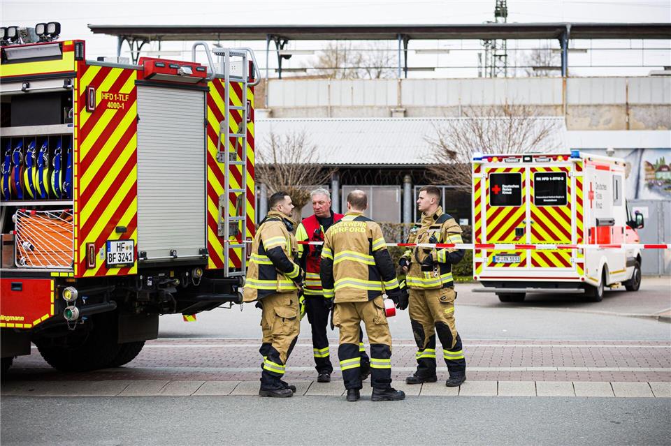 Der Bahnhof wurde evakuiert.Moritz Frankenberg/dpa