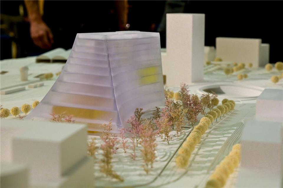 Der Bau des Zukunftszentrums soll erst 2028 beginnen, aber die neue Programmdirektorin Uta Bretschneider nimmt schon jetzt ihre Arbeit auf. (Archivbild)Heiko Rebsch/dpa