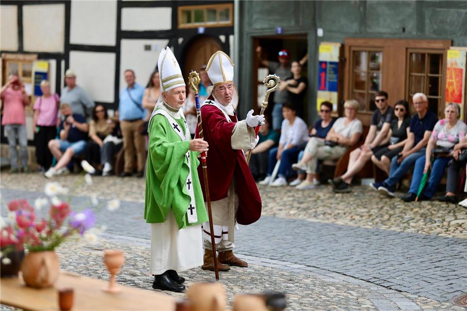 20. Welterbetag im Land - „Königstage“ in Quedlinburg Der Beitrag von Quedlinburg im Harz zum 20. Welterbetag in Sachsen-Anhalt sind die „Königstage“. Matthias Bein/dpa