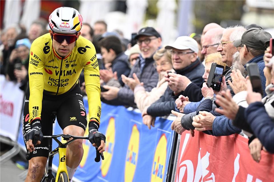 Der Belgier Wout van Aert.Jasper Jacobs/Belga/dpa