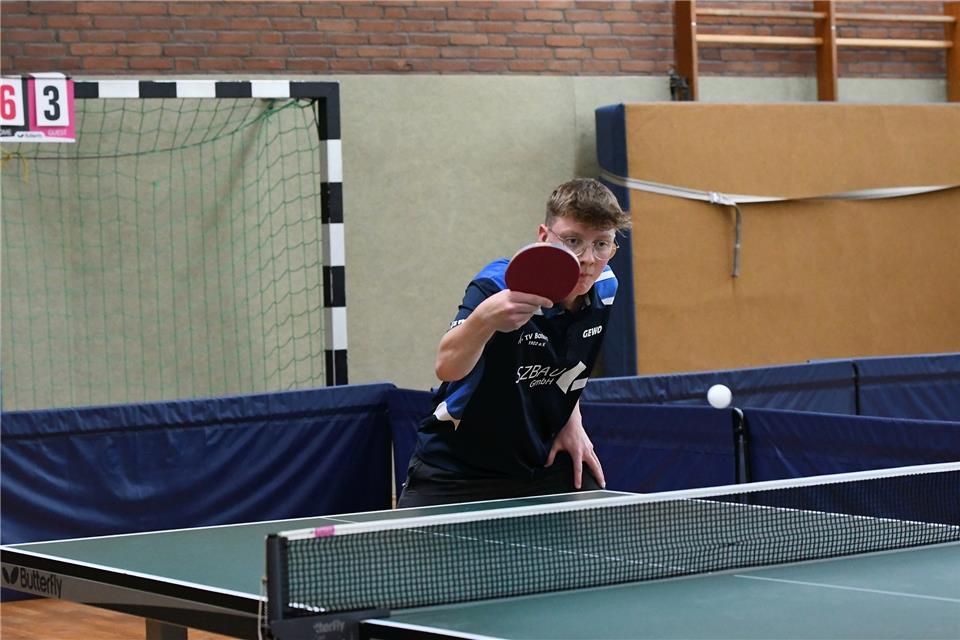 Der Borkener Youngster Jan Hendrik Leidner spielt morgen sein erstes Lokalderby im Seniorenbereich.