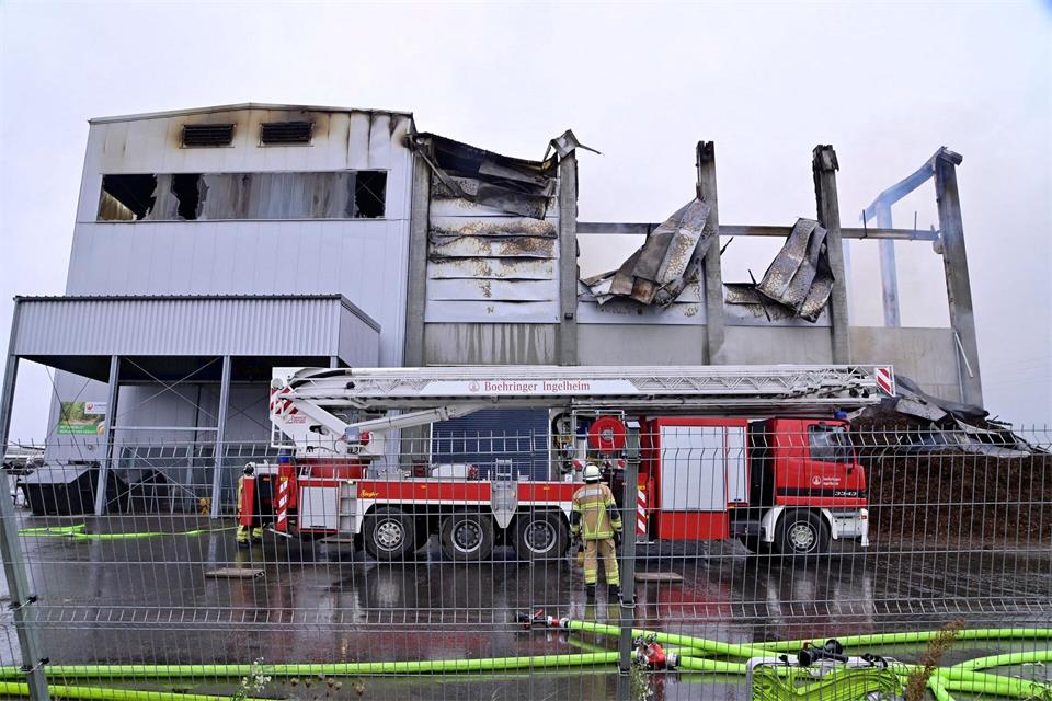 Der Brand wurde in den frühen Morgenstunden von Einsatzkräften der Feuerwehr gelöscht. Roland Sprich/dpa