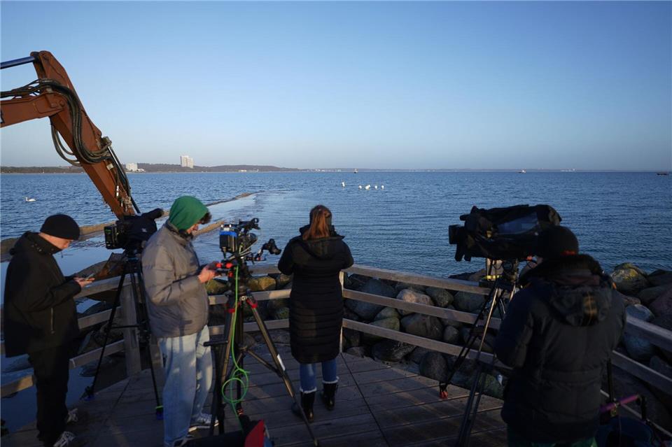 Der Buckelwal vor Timmendorfer Strand hat sich befreit. Marcus Brandt/dpa