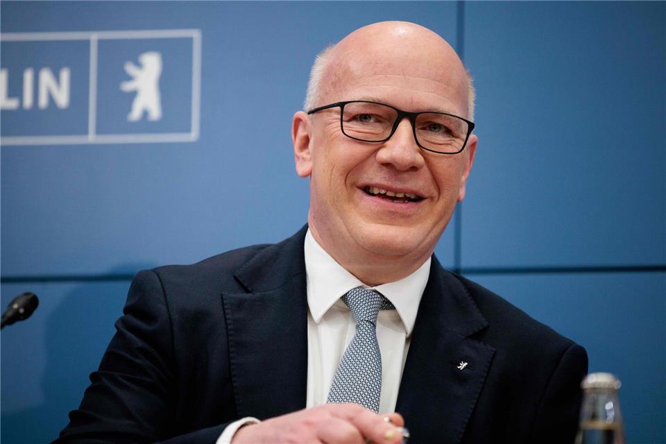 Der CDU-Politiker Kai Wegner ist seit 2023 Regierender Bürgermeister von Berlin. (Archivbild)Carsten Koall/dpa