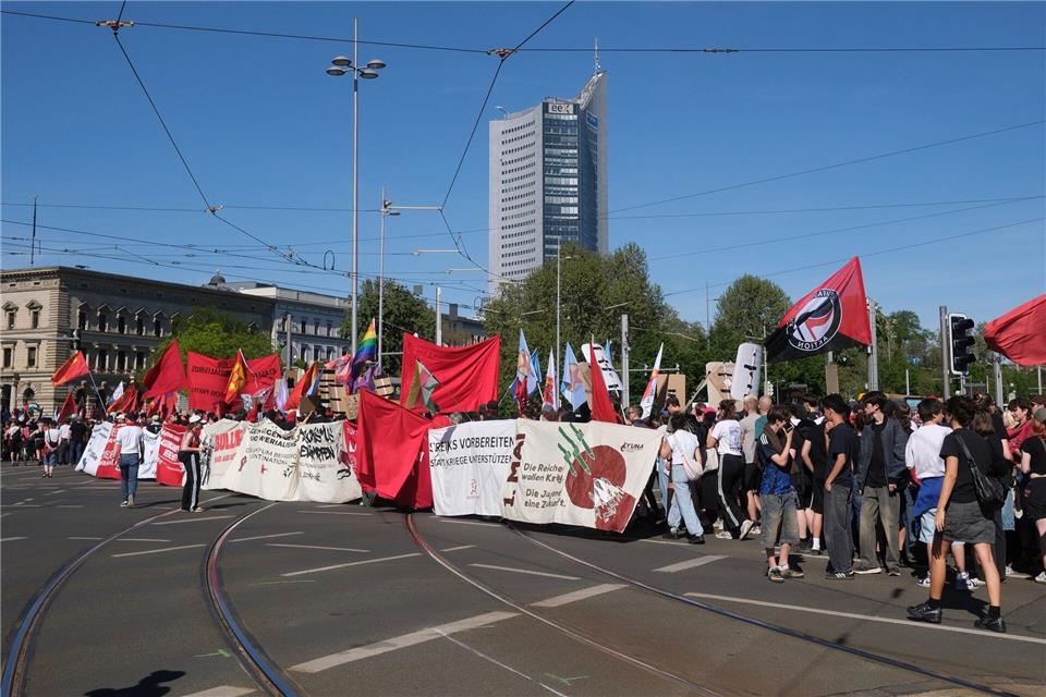 Der DGB in Sachsen ruft wieder zu Aktionen am 1. Mai auf. (Archivbild)Sebastian Willnow/dpa