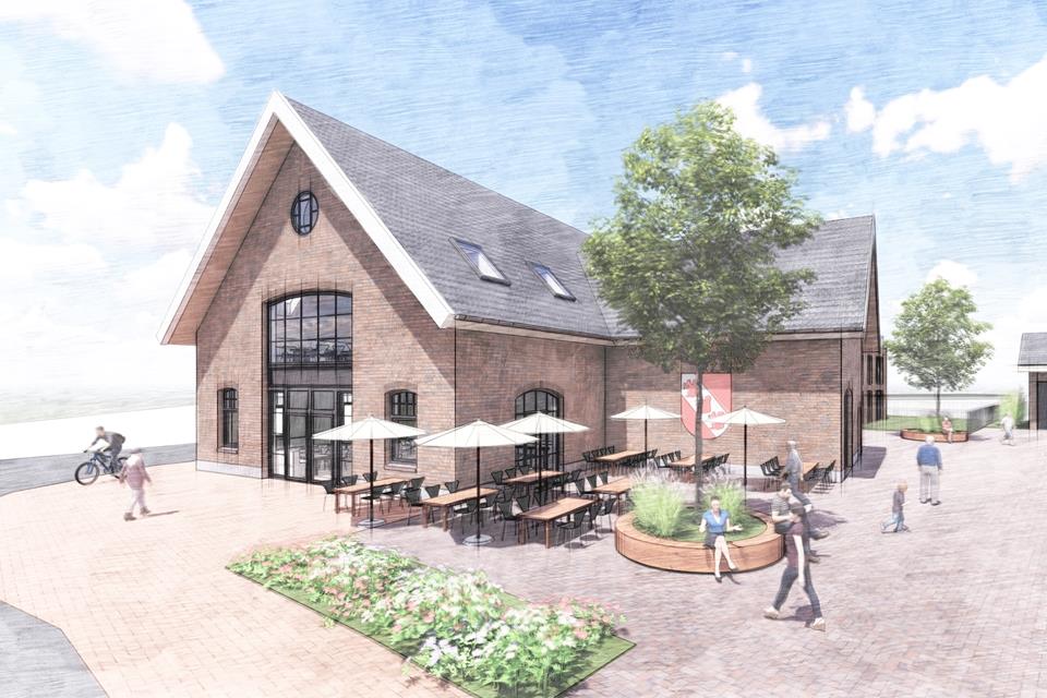 Der Entwurf fürs Dorfgemeinschaftshaus stammt vom Dorstener Architekturbüro Thieken und Partner.
