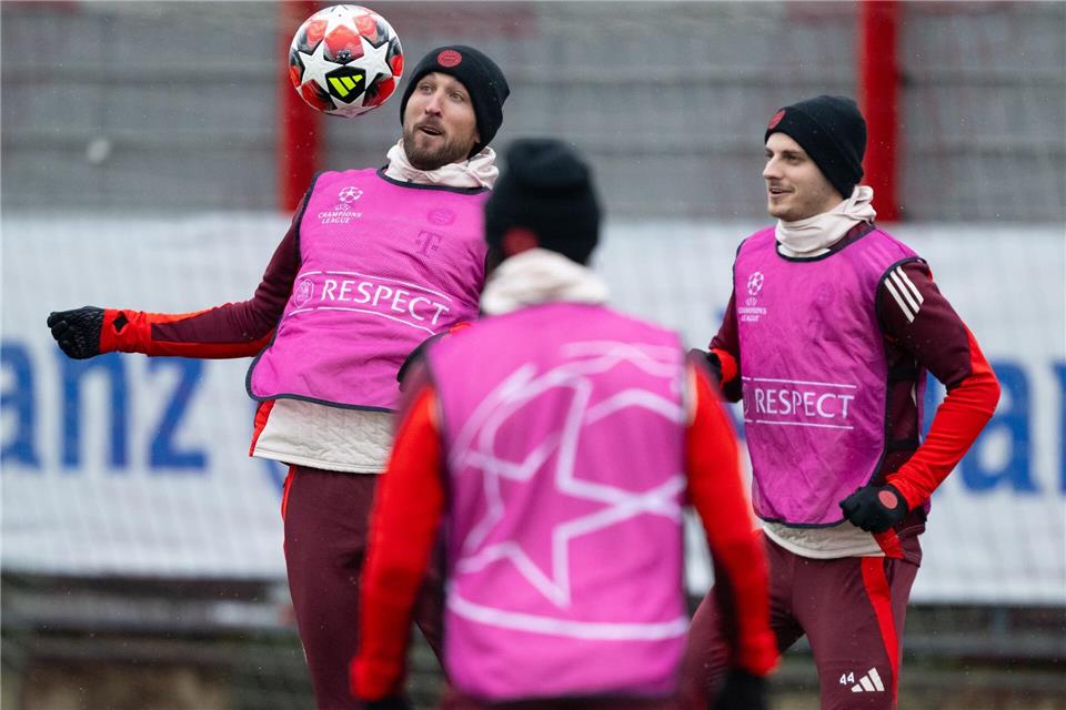 Der FC Bayern absolvierte sein Abschlusstraining ohne Manuel Neuer.Sven Hoppe/dpa