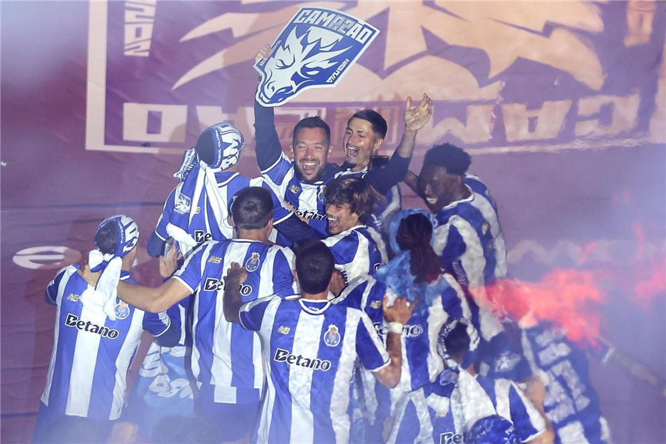 Der FC Porto sicherte sich vorzeitig seinen 31. Meistertitel.Miguel Angelo Pereira/AP/dpa