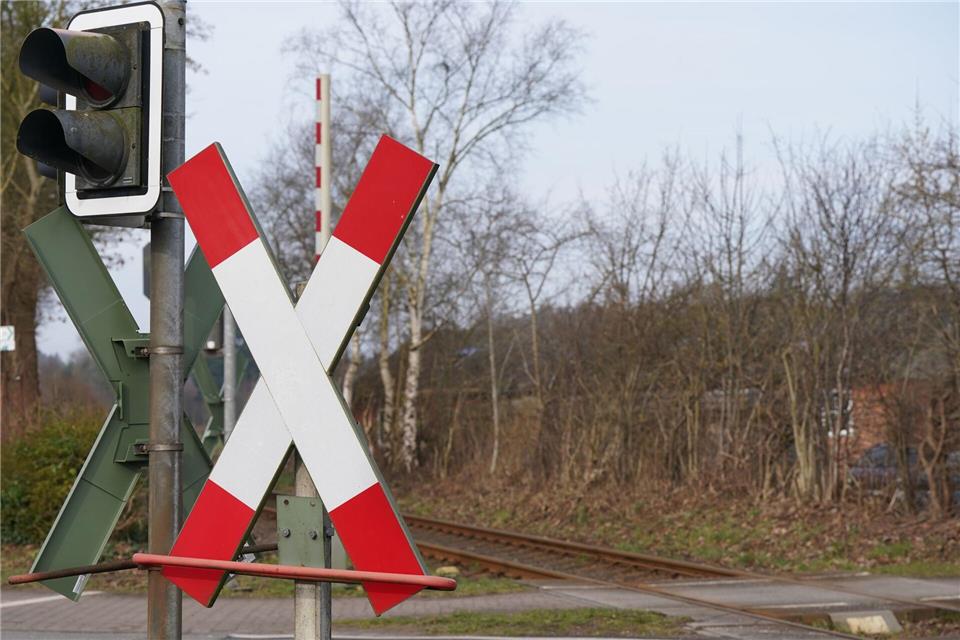 Der Fahrer bremste den Zug bis zum Stillstand. (Symbolbild)Marcus Brandt/dpa