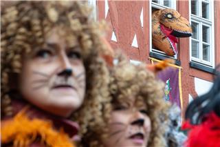 Der Faschingsumzug zieht am Samstag durch Wasungen in Südthüringen. (Archivbild) Michael Reichel/dpa