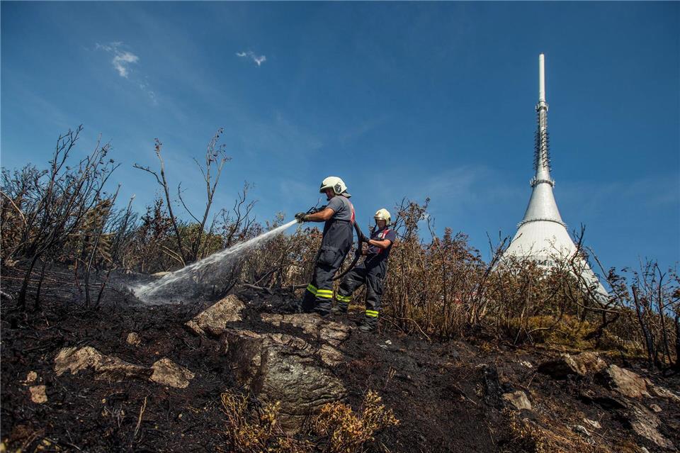 Der Fernsehturm von Liberec ist die Dominante der Region.(Archivbild)Radek Petrá?ek/CTK/dpa