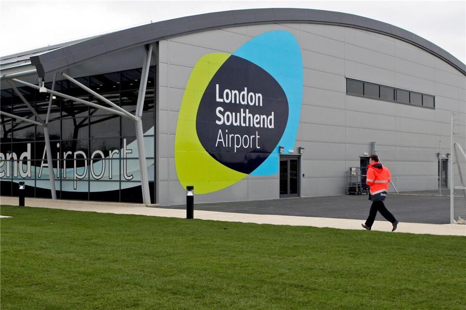 Der Flughafen liegt 60 Kilometer östlich von London bei Southend-on-Sea in der Grafschaft Essex. (Archivbild)Chris Radburn/PA Wire/dpa