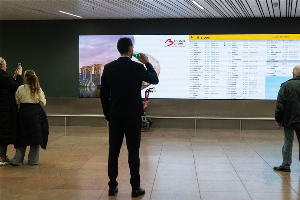 Der Flugverkehr wurde eingestellt. Emile Windal/Belga/dpa