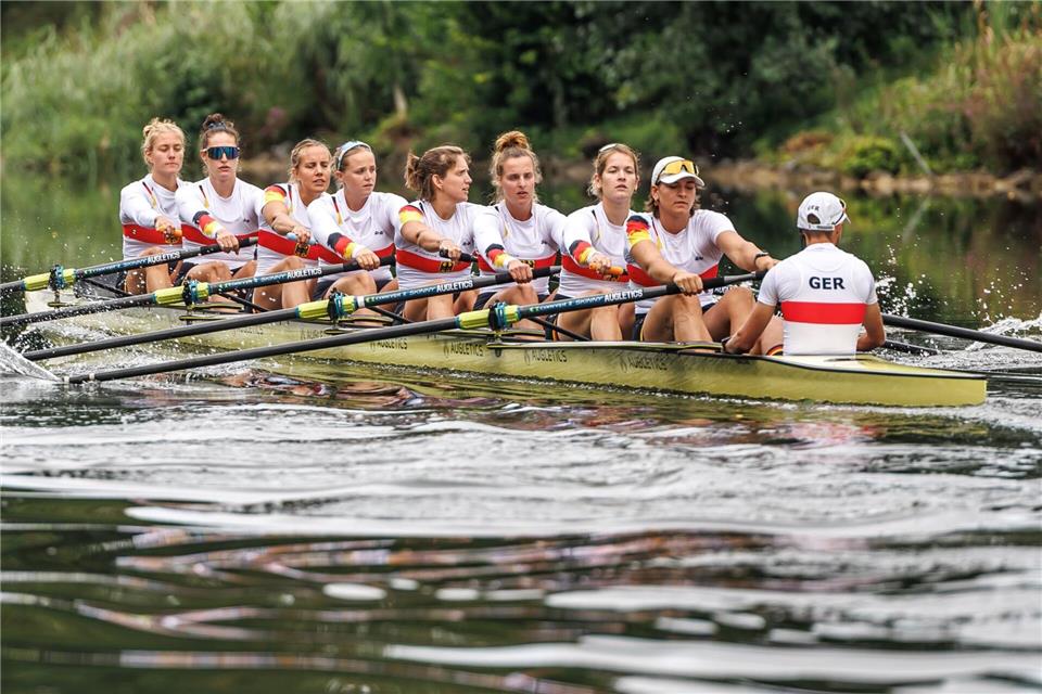 „Schöner Bonus“: Zeidler meldet sich mit WM-Silber zurück Der Frauen-Achter verpasst knapp eine Medaille. (Archivbild) Andreas Gora/dpa