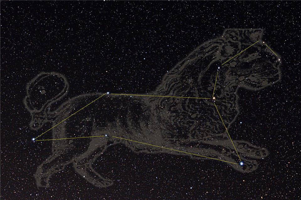 Der Frühlingshimmel wird durch das Sternbild des Löwen dominiert.