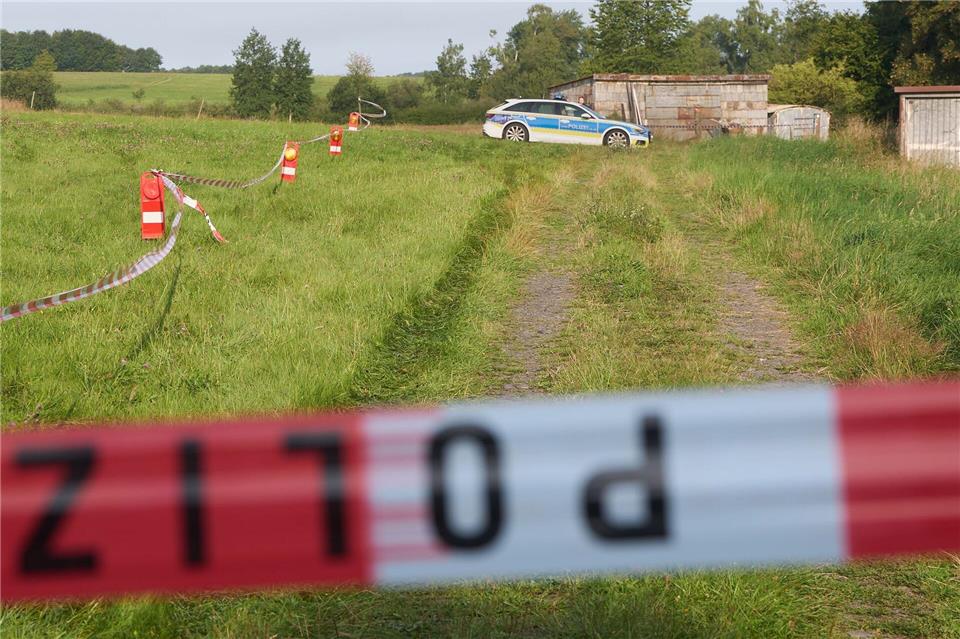 Der Fundort ist abgesperrt.Thomas Frey/dpa