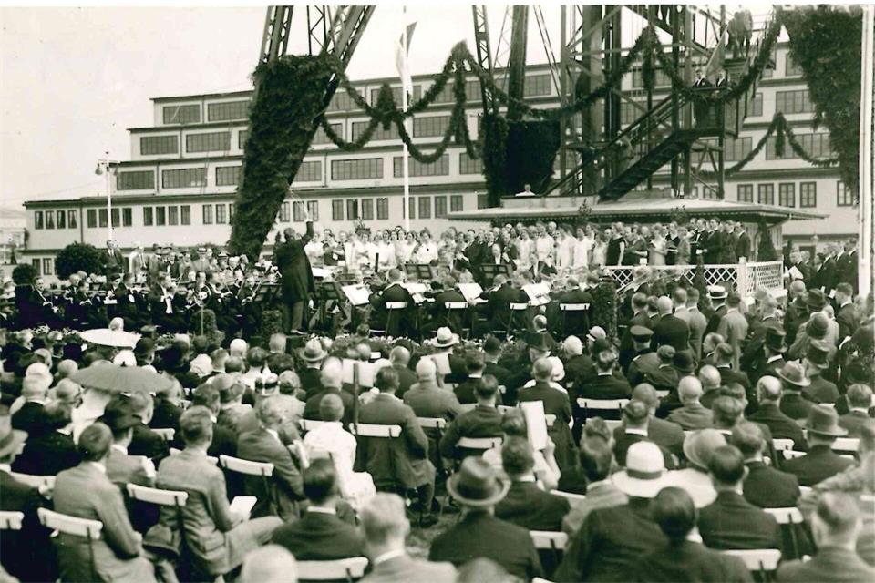 Der Funkturm wurde am 3. September 1926 feierlich eröffnet.-/Messe Berlin/dpa