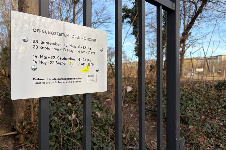 Der Görlitzer Park in Berlin-Kreuzberg wird ab dem 1. März nachts geschlossen. Anja Mia Neumann/dpa