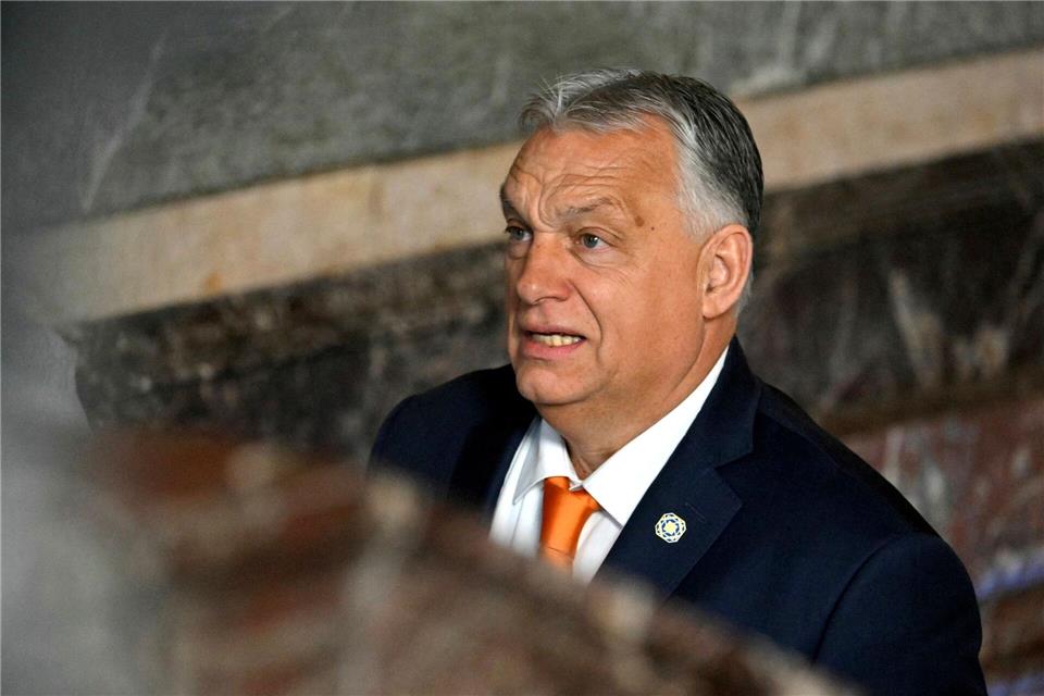 Der Grünen-Europaabgeordnete Daniel Freund kritisiert Orban häufig - etwa für rechtsstaatsfeindliche Politik.Nicolas Tucat/Pool AFP/AP/dpa