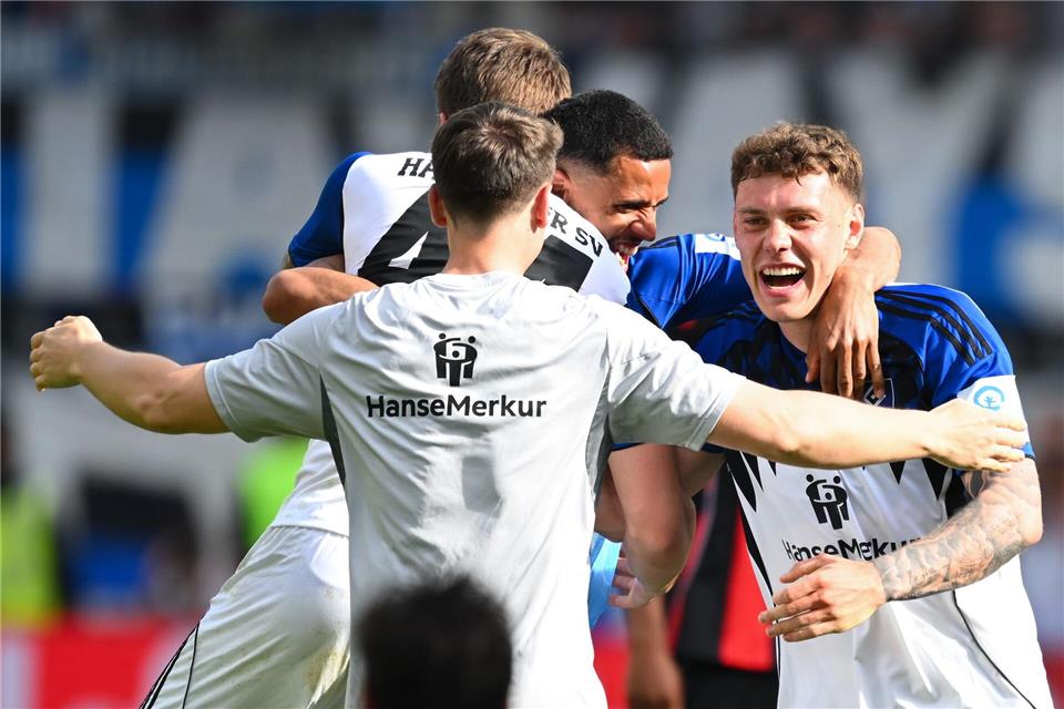 Der HSV feierte in Frankfurt einen wichtigen Sieg.Florian Wiegand/dpa