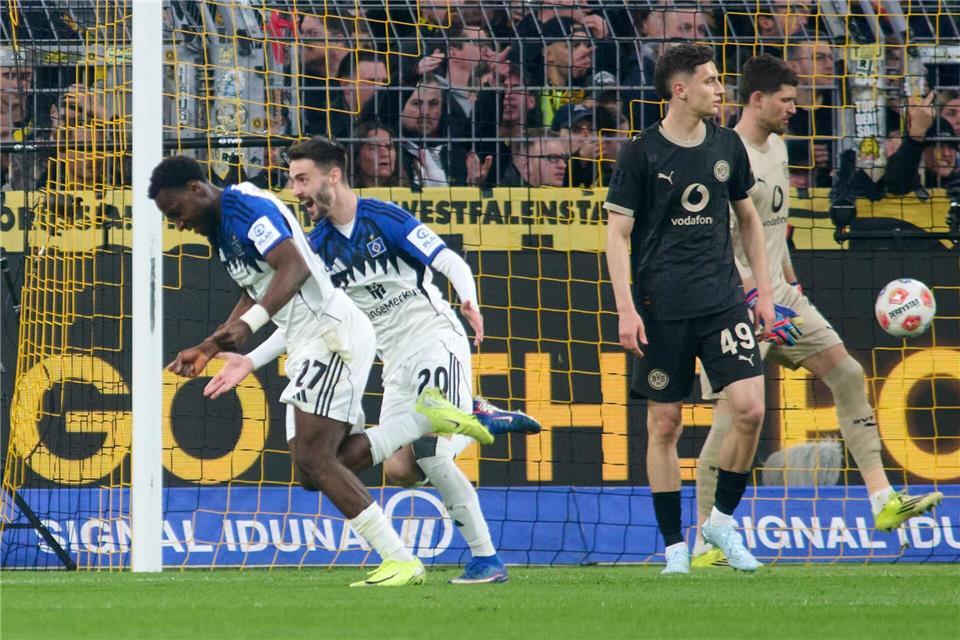 Der HSV ging 2:0 in Führung.Bernd Thissen/dpa