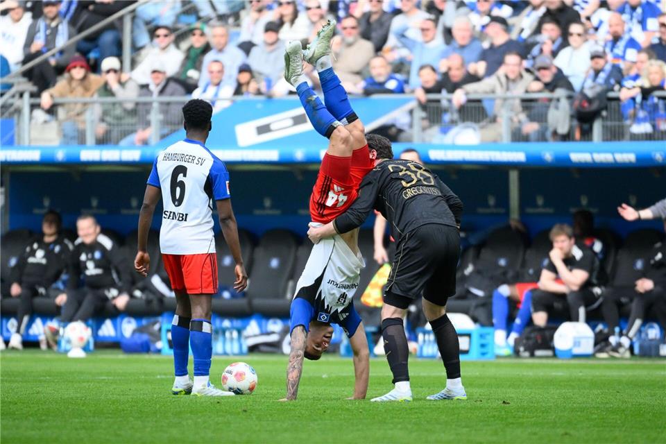 Der HSV und Augsburg trennten sich mit einem Unentschieden.Gregor Fischer/dpa