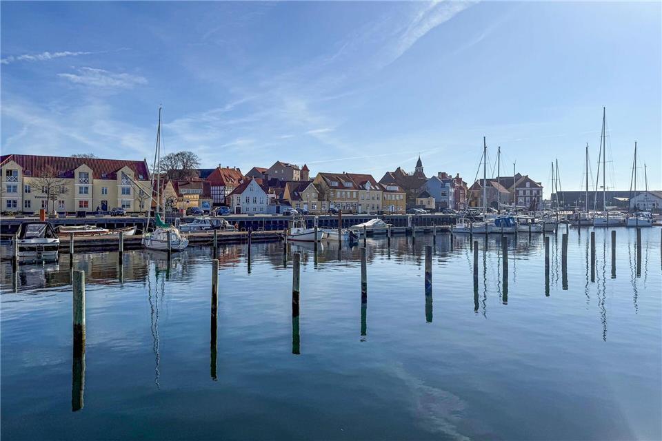 Der Hafen von Faaborg: In der Kleinstadt fand der Dichter eine große, aber unglückliche Liebe.Wolfgang Stelljes/dpa-tmn