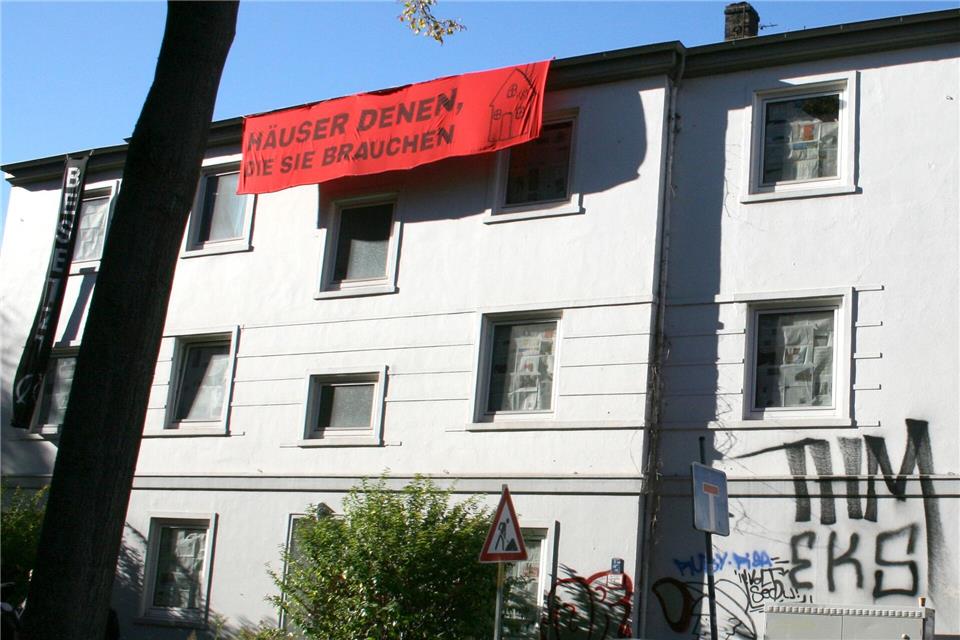 Besetztes Haus in Bremen - Eigentümer stellt Anzeige Der Hausbesitzer hat Anzeige gestellt. Kai Moorschlatt/dpa