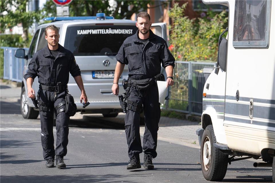 Der Kampfmittelräumdienst machte die Bombe unschädlich.Boris Roessler/dpa