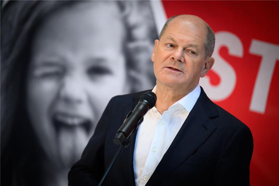 Der Kanzler macht Wahlkampf in Niedersachsen. (Archivbild) Bernd von Jutrczenka/dpa