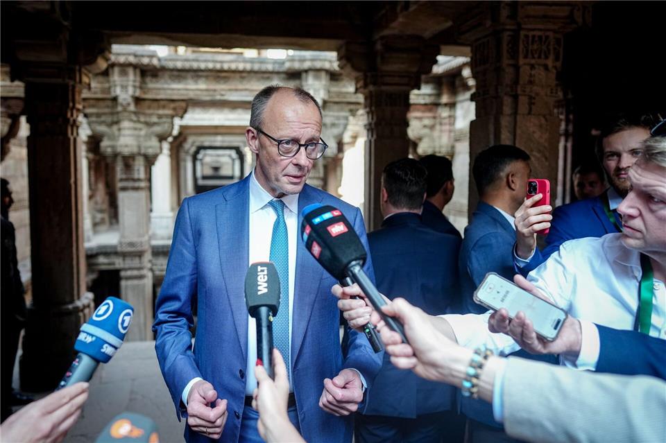 Der Kanzler sieht die Nato in der Pflicht, Grönland zu schützen.Kay Nietfeld/dpa