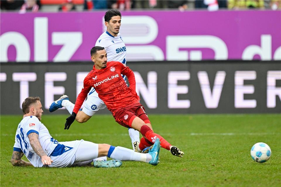 Der Karlsruher SC kann nicht in Lautern punkten.Uwe Anspach/dpa