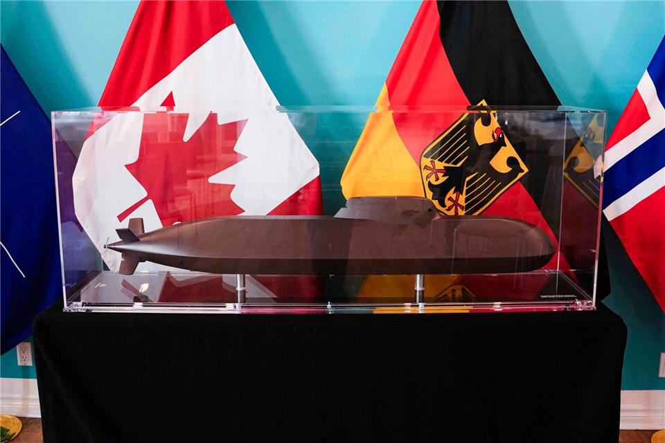 Der Kieler Marineschiffbauer TKMS baut zwei Dutzend U-Boote für Deutschland, Norwegen und Kanada. Justin Tang/The Canadian Press/AP/dpa
