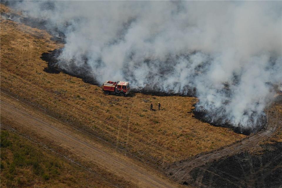 Der Klimawandel führt Fachleuten zufolge dazu, dass brandfördernde Bedingungen häufiger auftreten.Baz Ratner/Pool AP/dpa