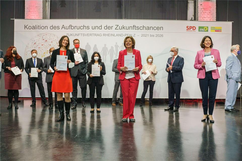 Der Koalitionsvertrag der zweiten Ampel-Regierung entsteht unter dem Eindruck der Corona-Pandemie im Frühjahr 2021. (Archivbild) Frank Rumpenhorst/dpa