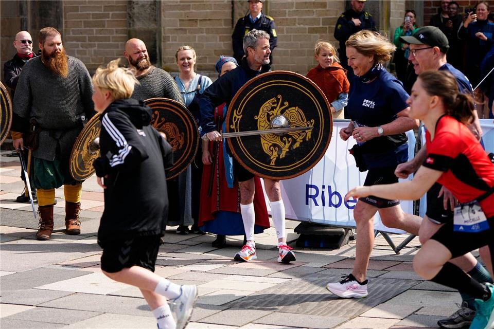 Der König hatte den Lauf selbst eröffnet.Mads Claus Rasmussen/Ritzau Scanpix/AP/dpa