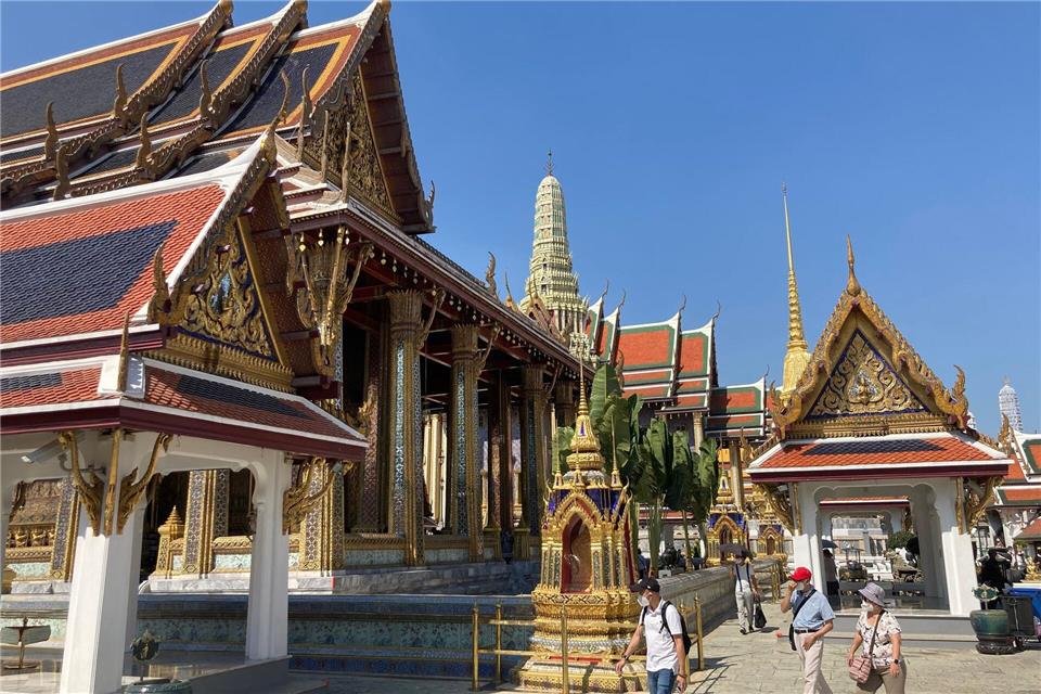 Der Königspalast (Grand Palace) ist eine der Hauptsehenswürdigkeiten der thailändischen Hauptstadt.Carola Frentzen/dpa