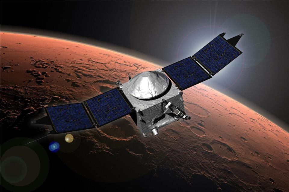 Der Kontakt zur Nasa-Sonde „Maven“ ist abgebrochen. picture alliance / Nasa/Goddard Space Flight Center/NASA/dpa