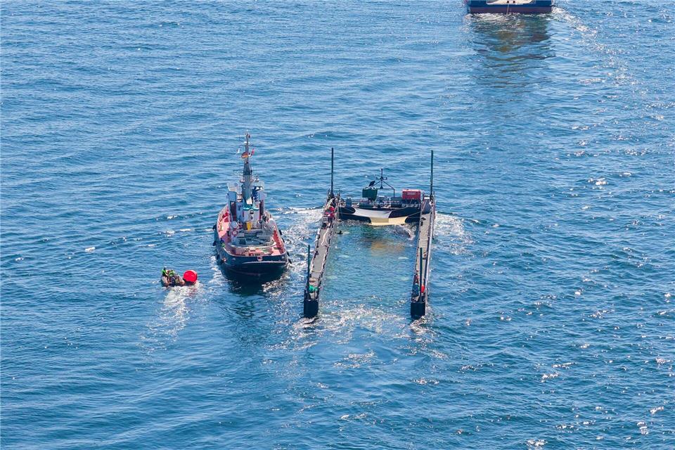 Der Konvoi befand sich am Morgen etwa 70 Kilometer von Skagen entfernt im Skagerak.News5 / Sebastian Peters/NEWS5/dpa
