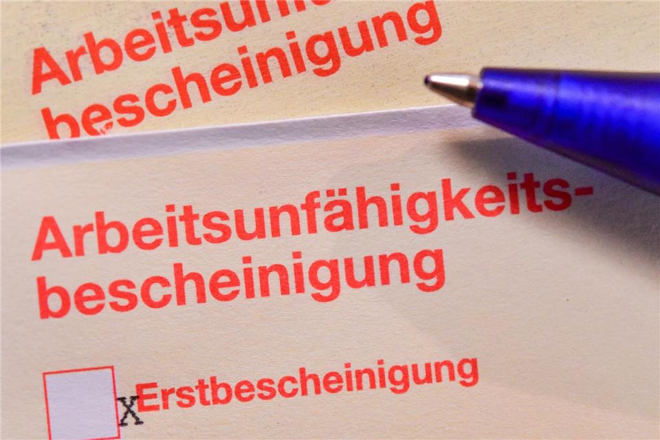 Der Krankenstand in Brandenburg lag im vergangenen Jahr deutlich über dem Bundesdurchschnitt. (Symbolbild)Patrick Pleul/zb/dpa